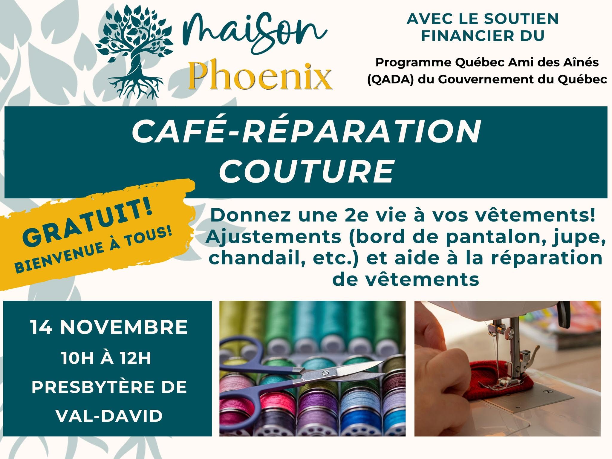 Café-réparation couture : une nouvelle occasion de tisser des liens entre les générations